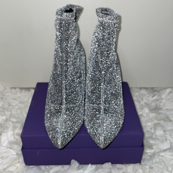 Jones New York Shoes Jones Ny Metallic Sock Boot Poshmark